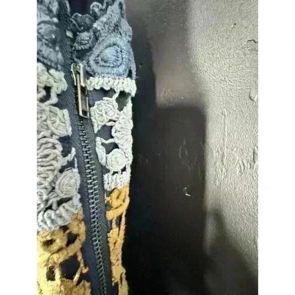 Anthropologie Maeve Multicolored Crochet Lace Dress Womens Size 6 - Picture 5 of 7